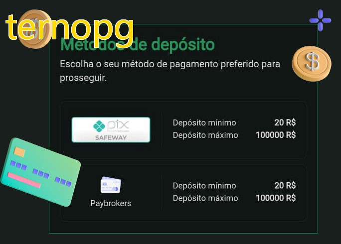 O cassino ternopgbet oferece uma grande variedade de métodos de pagamento